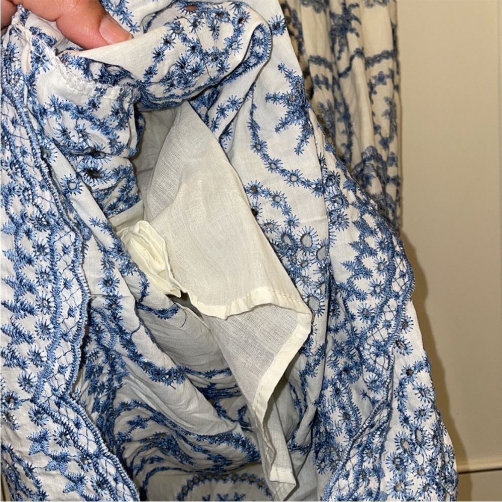 Goodnight Macaroon Blue & White Printed Maxi Dress - Picture 8 of 11